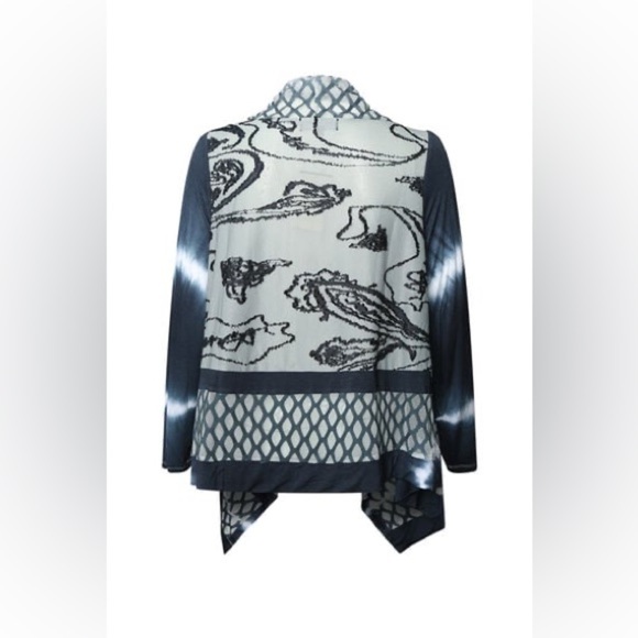 ✨ Gorgeous Minkas Multimedia Elements Tie Dye Cardigan Size L - Picture 13 of 13